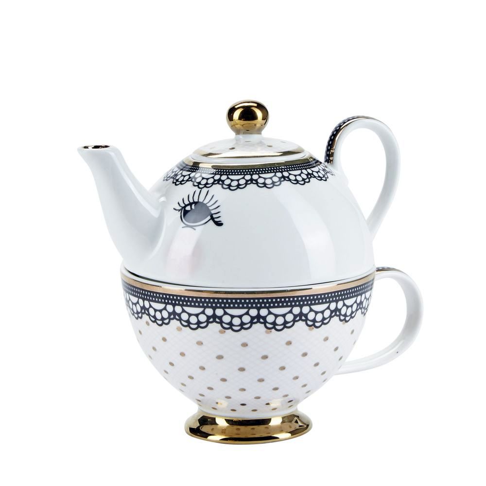 Miss Etoile Lace Teapot 2 Parts - Tea For One