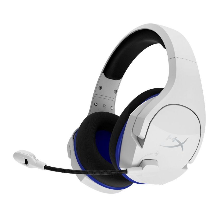 سماعة رأس الألعاب اللاسلكية كلاود ستينجر كور بلون أبيض من هايبر اكس لأجهزة PS4