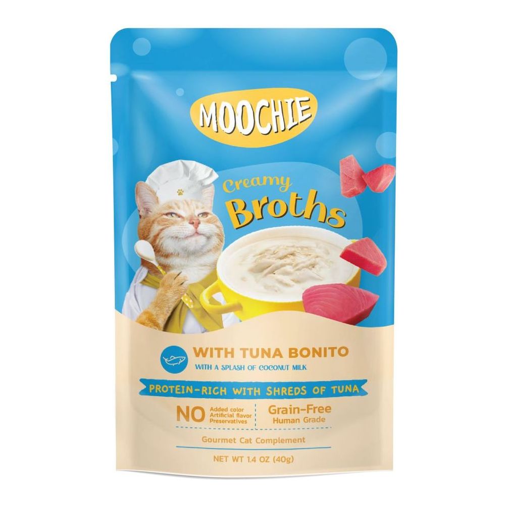 Moochie Kitten Creamy Broth with Tuna Bonito 40g Pouch