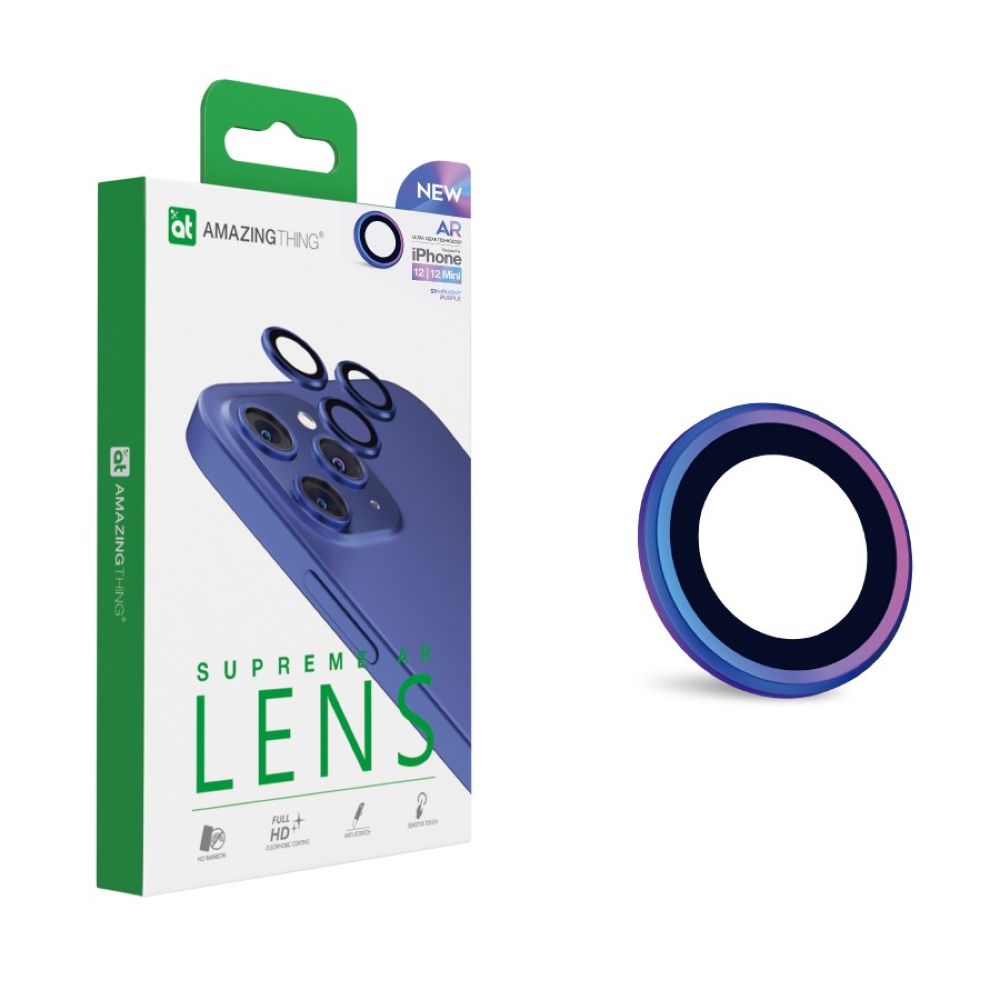 Amazing Thing AR Lens Defender Two Lens Purple For iPhone 12 Pro/12/Mini