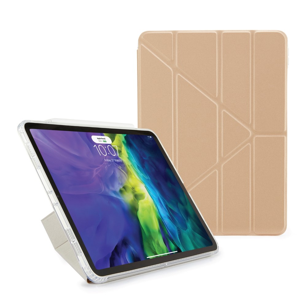 Pipetto Metallic Origami Case Champagne Gold For iPad Air 10.9-Inch