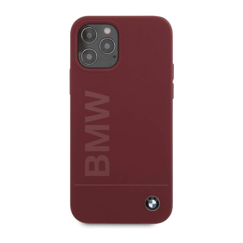 BMW Liquid Silicone Case Tone to Tone Red for iPhone 12 Pro Max