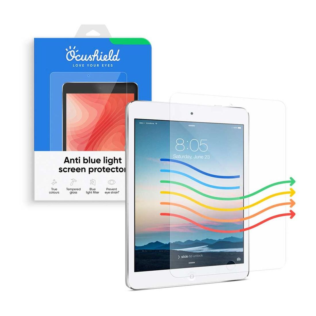 Ocushield Anti Blue Light Screen Protector for iPad Mini 1/2/3