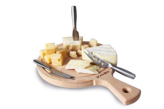 طقم أميغو لتقديم وتقطيع الجبن المتخصص من بوســكا (طقم بعدد 4 قطع)