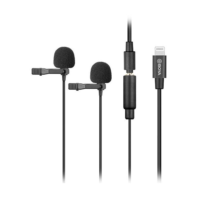 Boya BY-M2D Digital Dual Lavalier Microphones for iOS devices