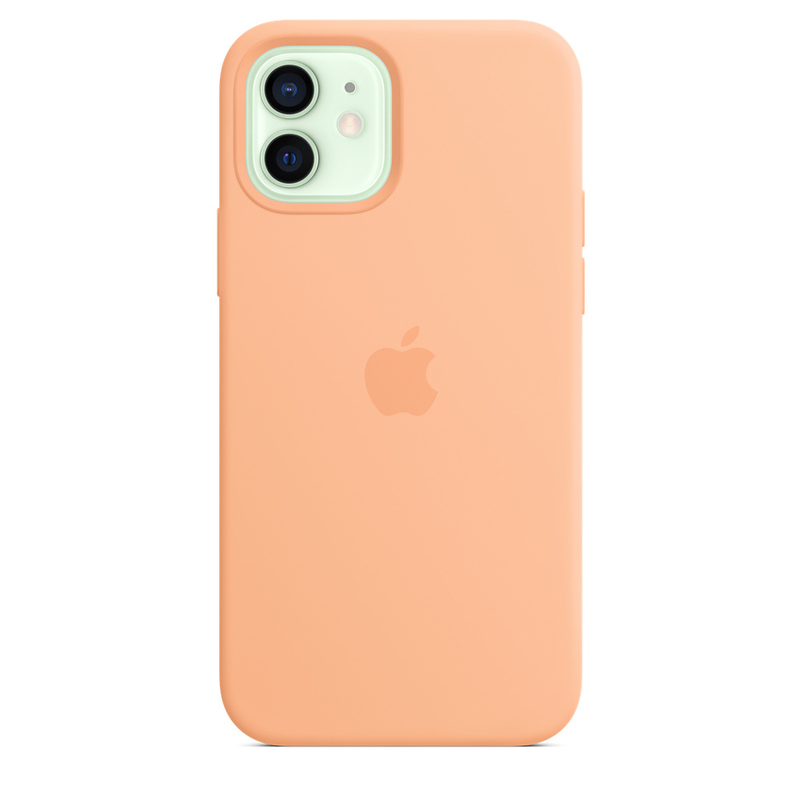 Apple Silicone Case with MagSafe Cantaloupe for iPhone 12 Pro/12