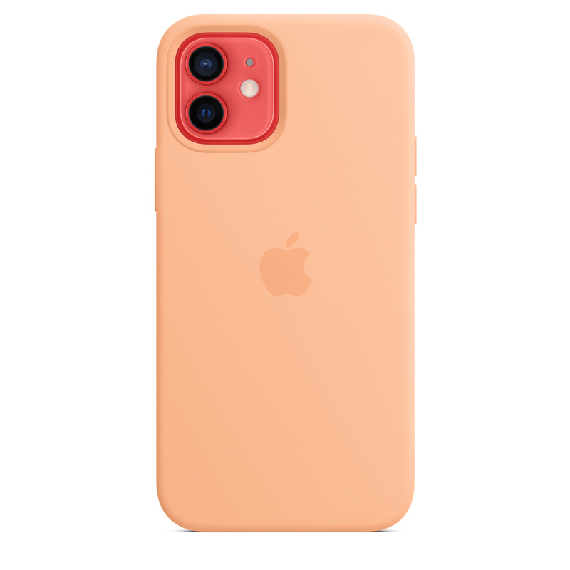 Apple Silicone Case with MagSafe Cantaloupe for iPhone 12 Pro/12