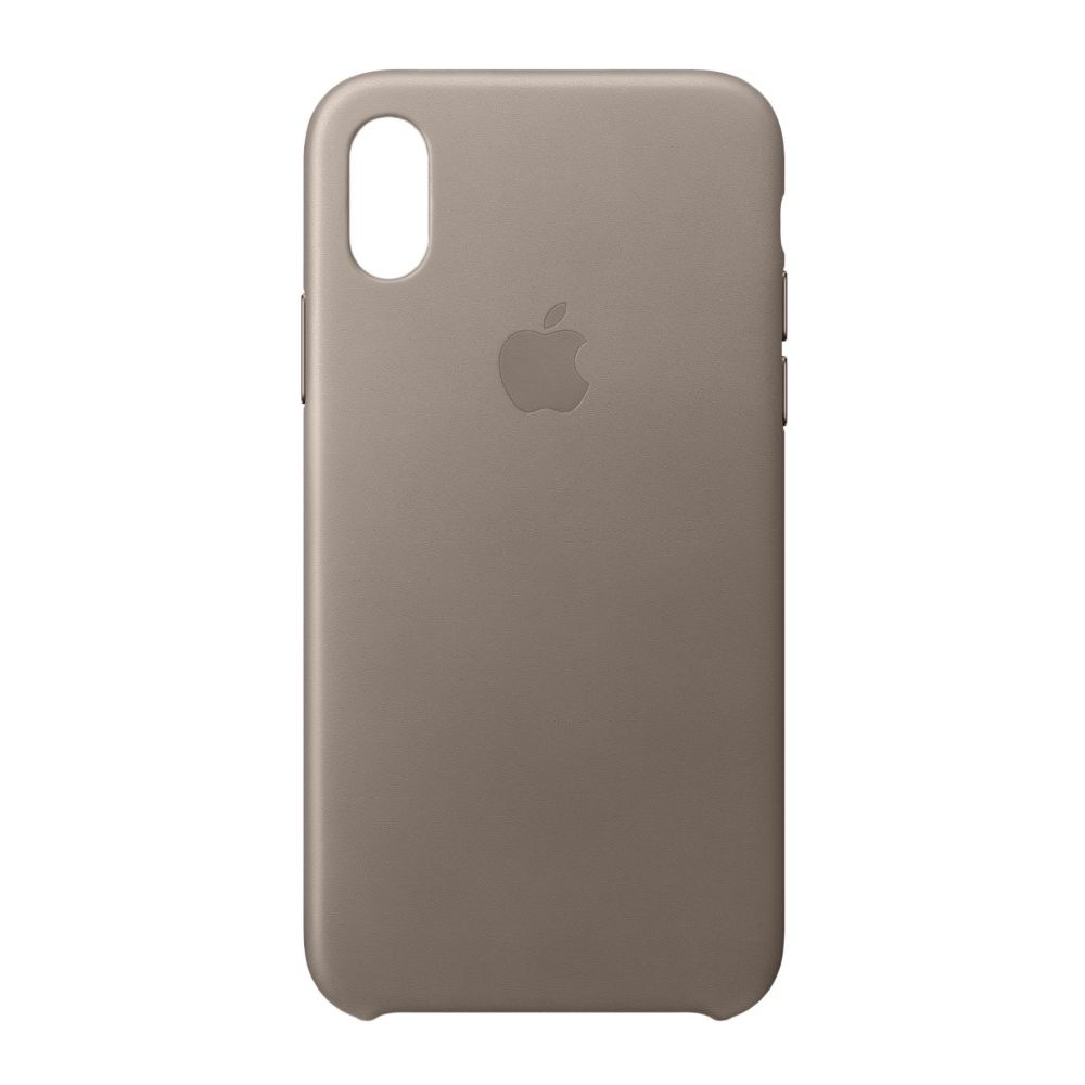 Apple Leather Case Taupe for iPhone X
