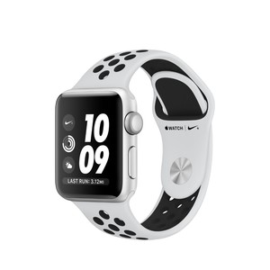 Apple Watch Nike+ 38mm Silver Aluminum Case With Pure Platinum/Black Nike Sport Band