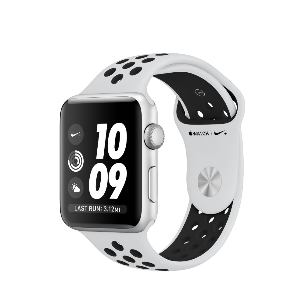 Apple Watch Nike+ 42mm Silver Aluminum Case With Pure Platinum/Black Nike Sport Band