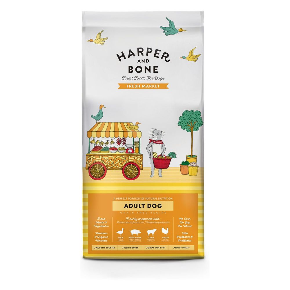 Harper & Bone Grain Free Adult Dog Medium/Large Fresh Market 2kg