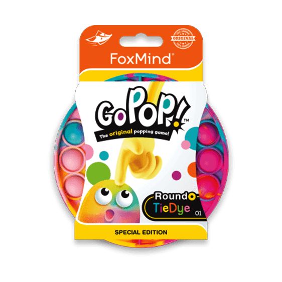 Foxmind Games Go Pop! Roundo Popping Game - Tie-Dye