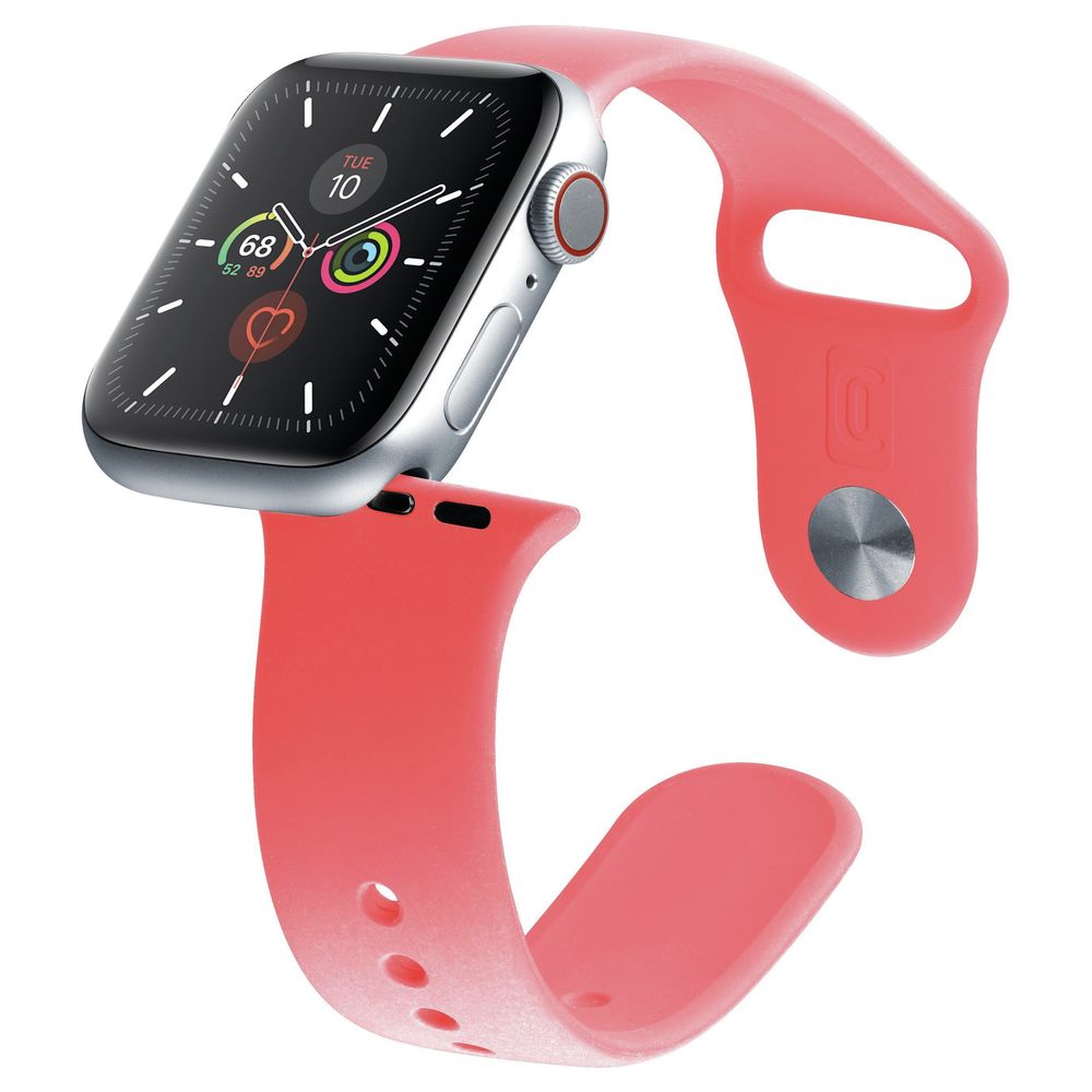 Cellularline Urban Band for Apple Watch 42/44mm Orange (Compatible with Apple Watch 42/44/45mm)