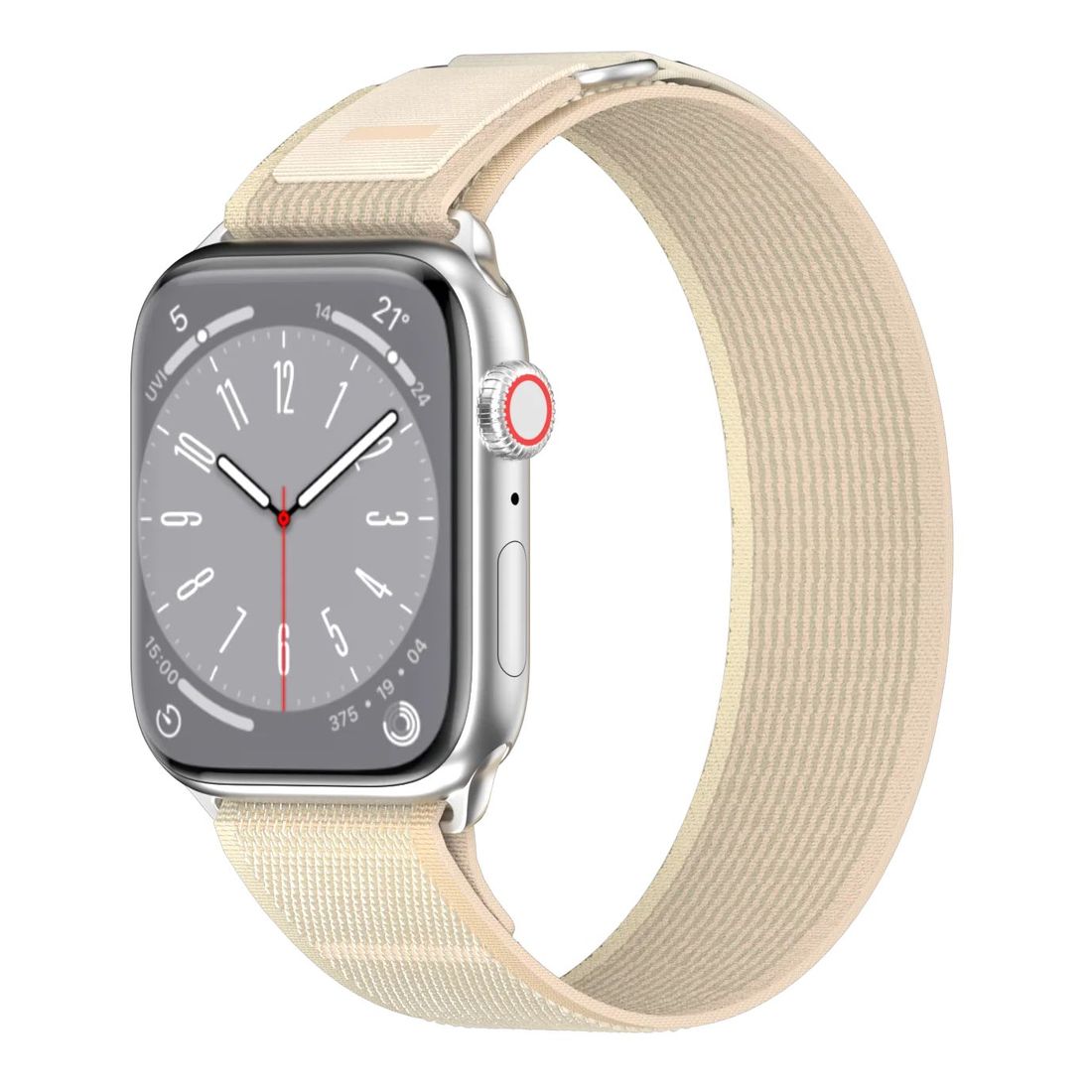 SwitchEasy Flex Woven Nylon Watch Loop for Apple Watch 42/44/45/49mm - Starlight