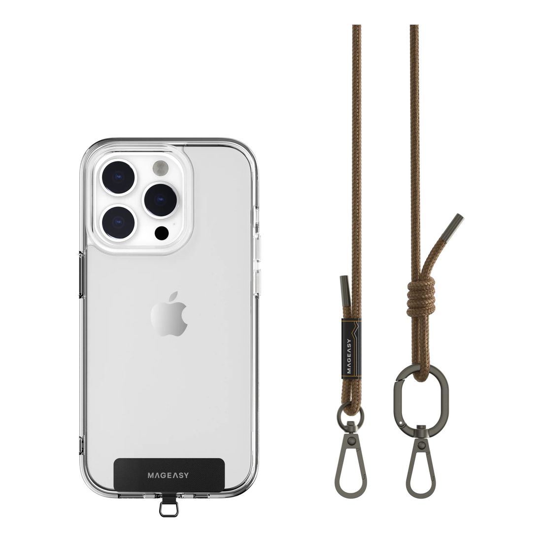 MagEasy Strap + Strap Card- 6mm for iPhone - Khaki