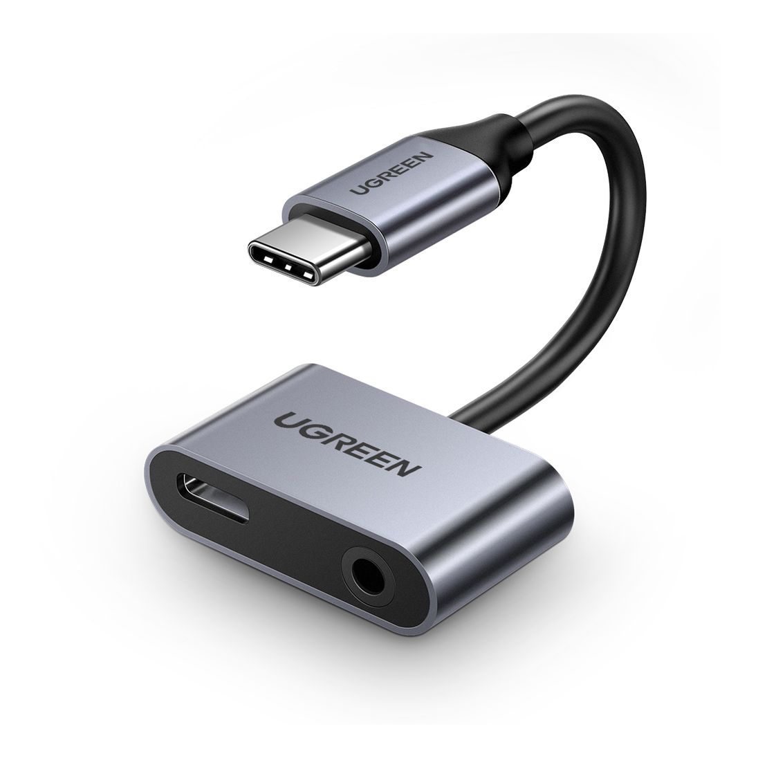 UGREEN 2 Ports USB-C Hub + 3.5mm Audio Adapter