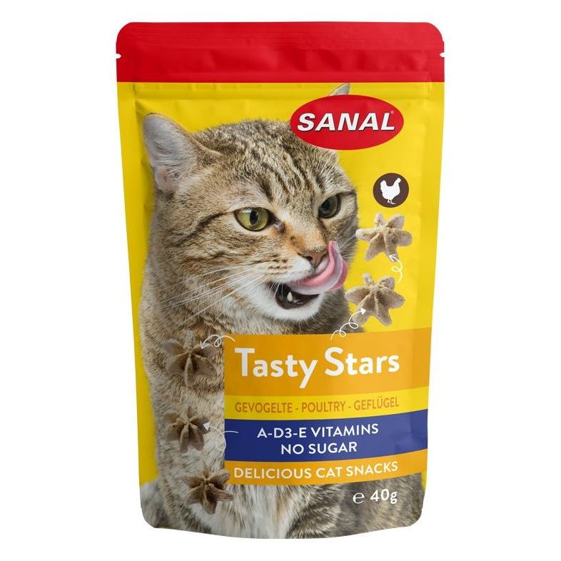 Sanal Cat Tasty Stars Poultry 40g