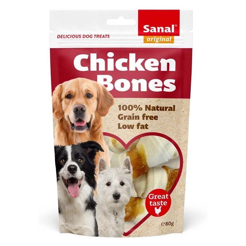 Sanal Dog Chicken Bones 80g