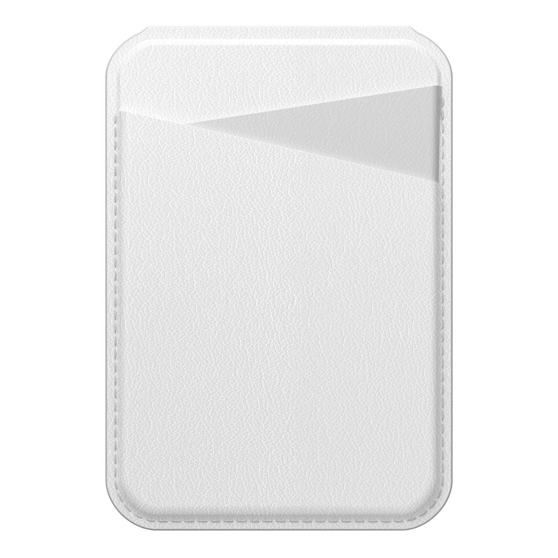 MagEasy Snap Stand Dual-Card Storage Wallet for iPhone - Snow White