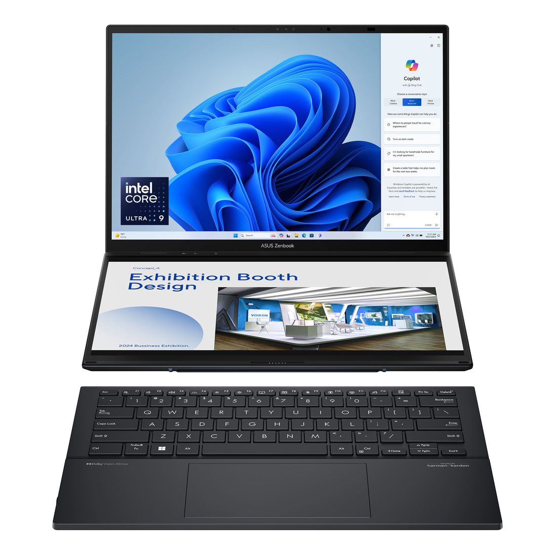 ASUS Zenbook Duo OLED Laptop - UX8406MA-OLEDI9IG - Intel Core Ultra 9-185H/32GB RAM/2TB SSD/Intel Arc Graphics/14