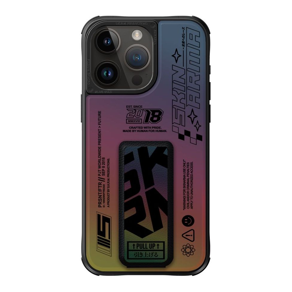 SkinArma iPhone 15 Pro Max Case - Kira Kobai Mag-Charge + Grip-Stand Hologram