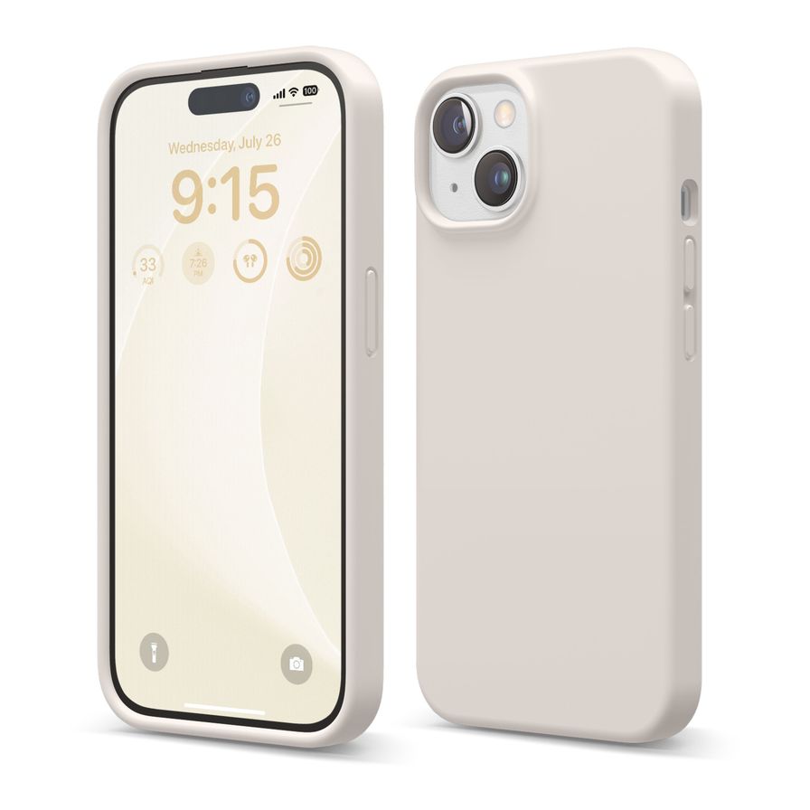 Elago Premium Silicone Case For iPhone 15 - Stone
