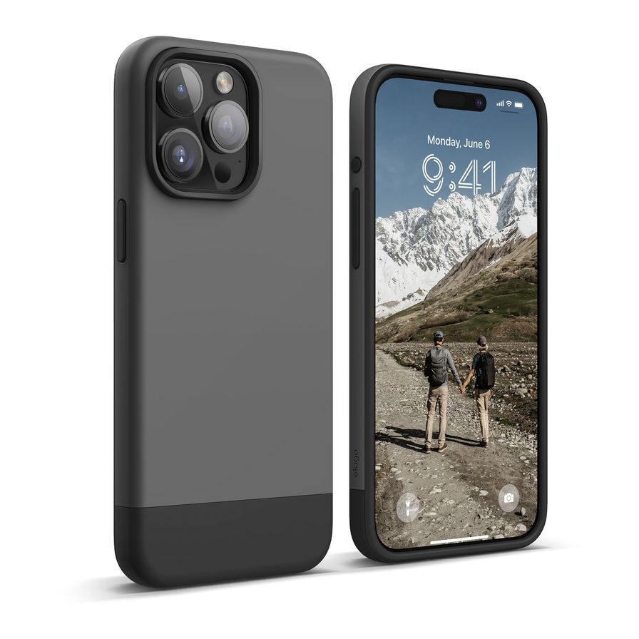 Elago MagSafe Glide Case For iPhone 15 Pro Max - Dark Grey/Black