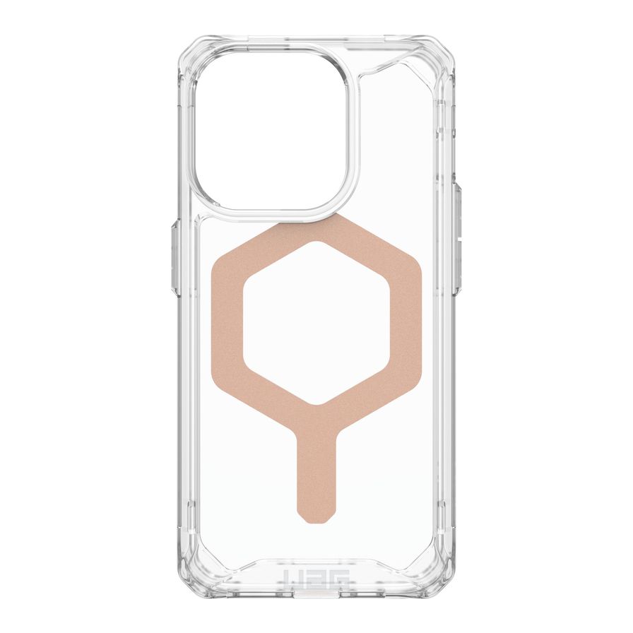 UAG Plyo MagSafe Case For iPhone 15 Pro - Ice/Rose Gold