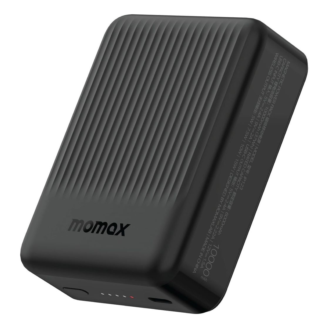 Momax Q.MAG Minimal 2 Magnetic Wireless Power Bank 10000mAh - Black