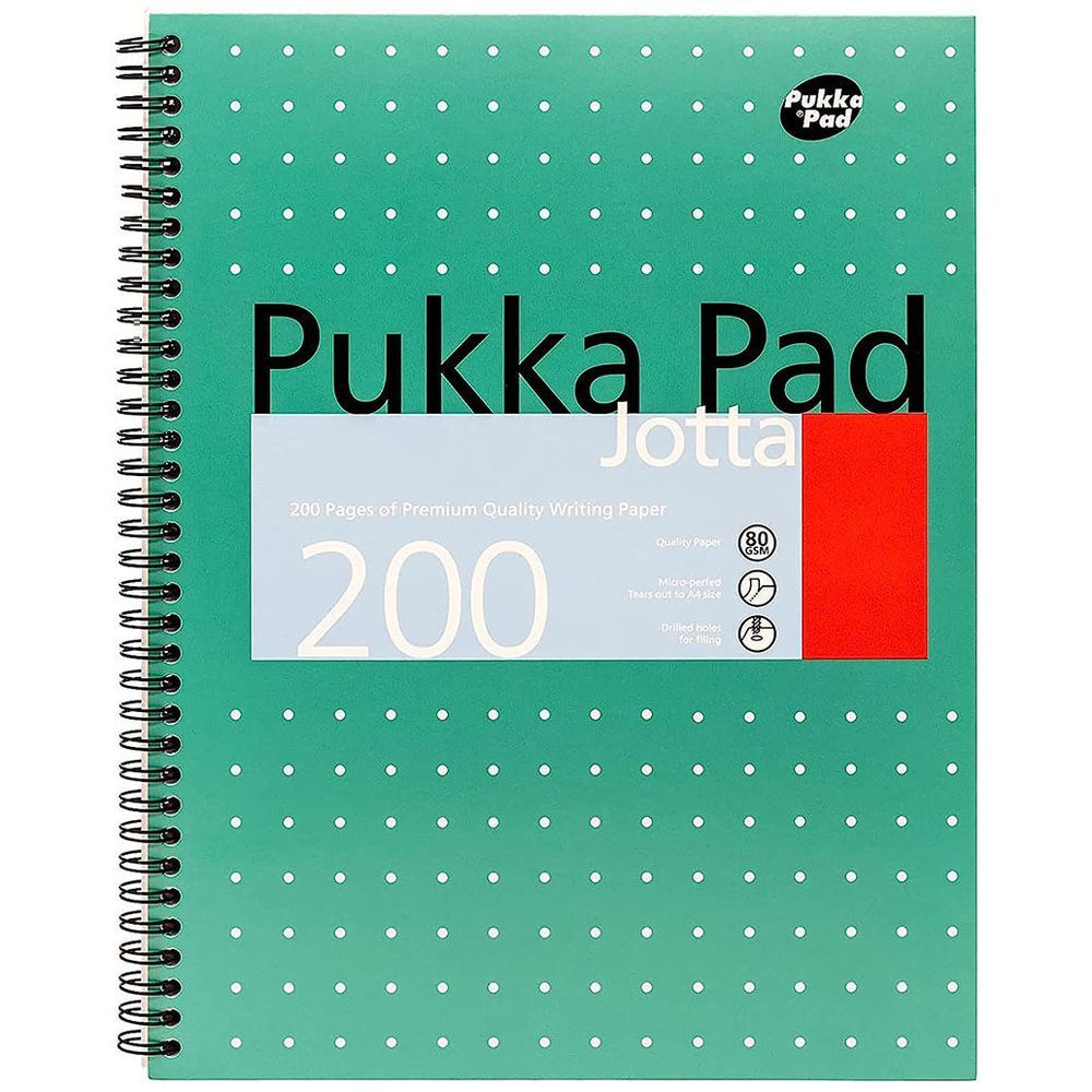 Pukka Pad Metallic Jotta A4 Ruled Notebook 200 Pages