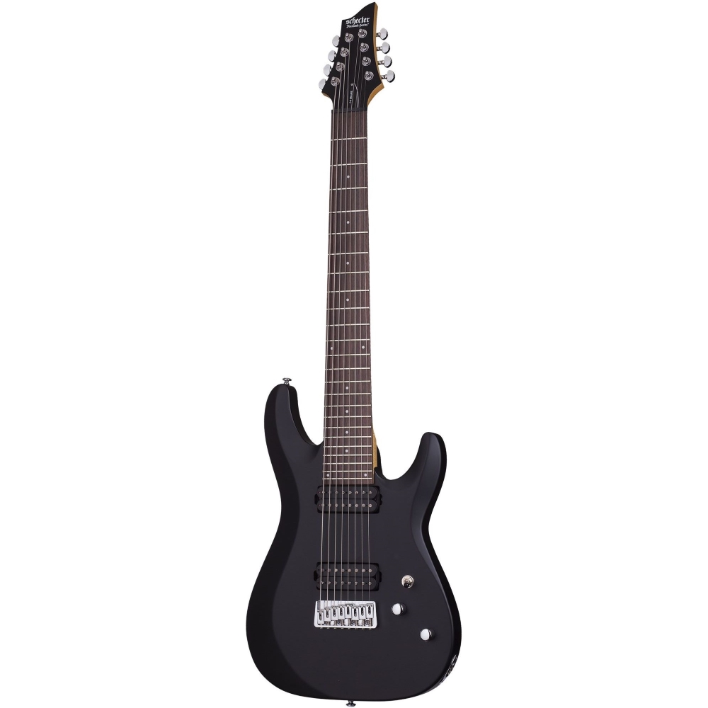 Schecter 440 Electric Guitar C-8 Deluxe - Satin Black (SBK)