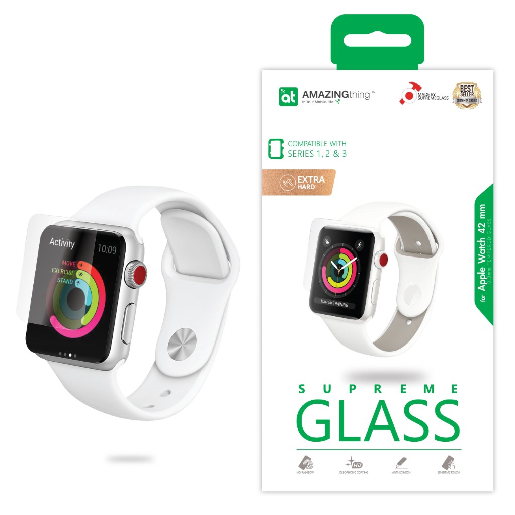 Amazing Thing Crystal Screen Protector for Apple Watch Series 3/2/1 42mm