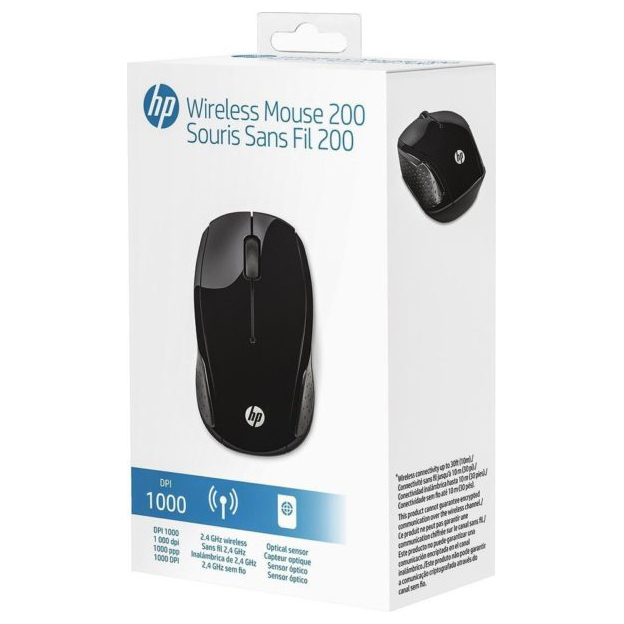 HP X6W31AA 200 Wireless Mouse Black