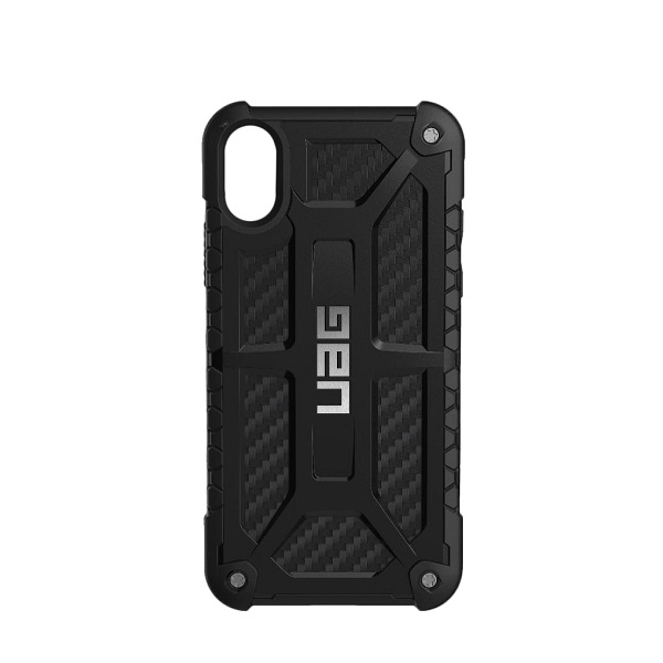 UAG Monarch Case Carbon Fiber With Silver Logo For iPhone X