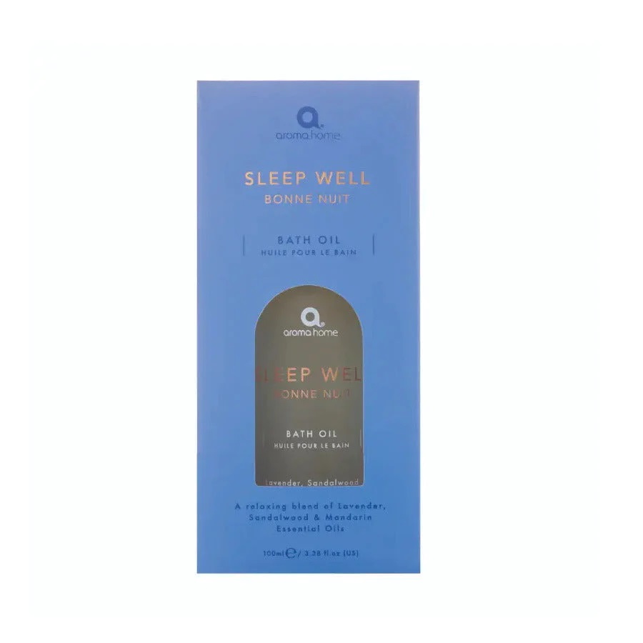 Aroma Home Sleep Well Bath Oil 100ml (Lavender/ Sandalwood & Mandarin)