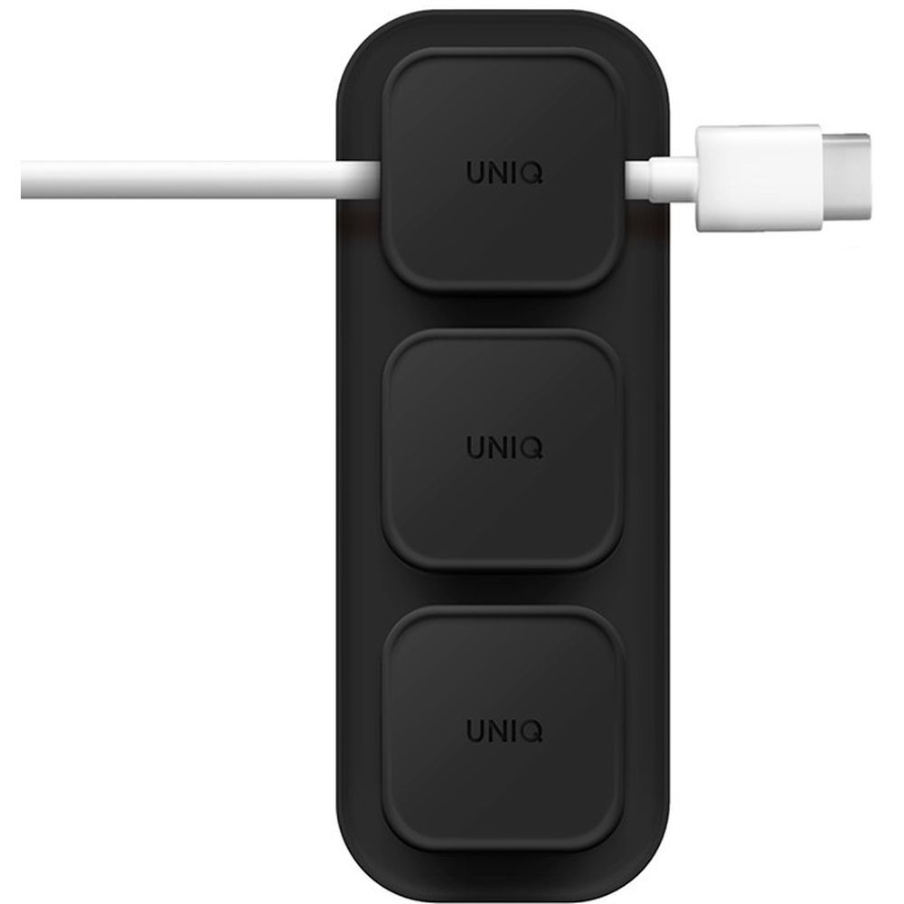 UNIQ Pod Magnetic Cable Organizers and Base - Charcoal