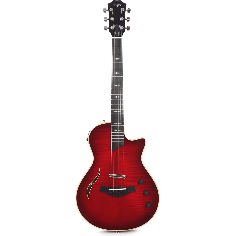 Taylor T5z Pro Hollowbody Electric Guitar - Cayenne Red - Include Taylor Hardshell Case