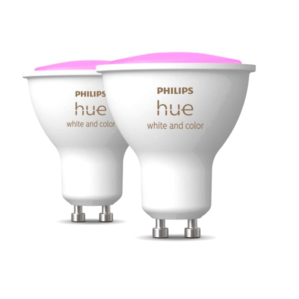 Philips Hue White And Colour Ambiance Smart Light (GU10 Spot) (Pack of 2)