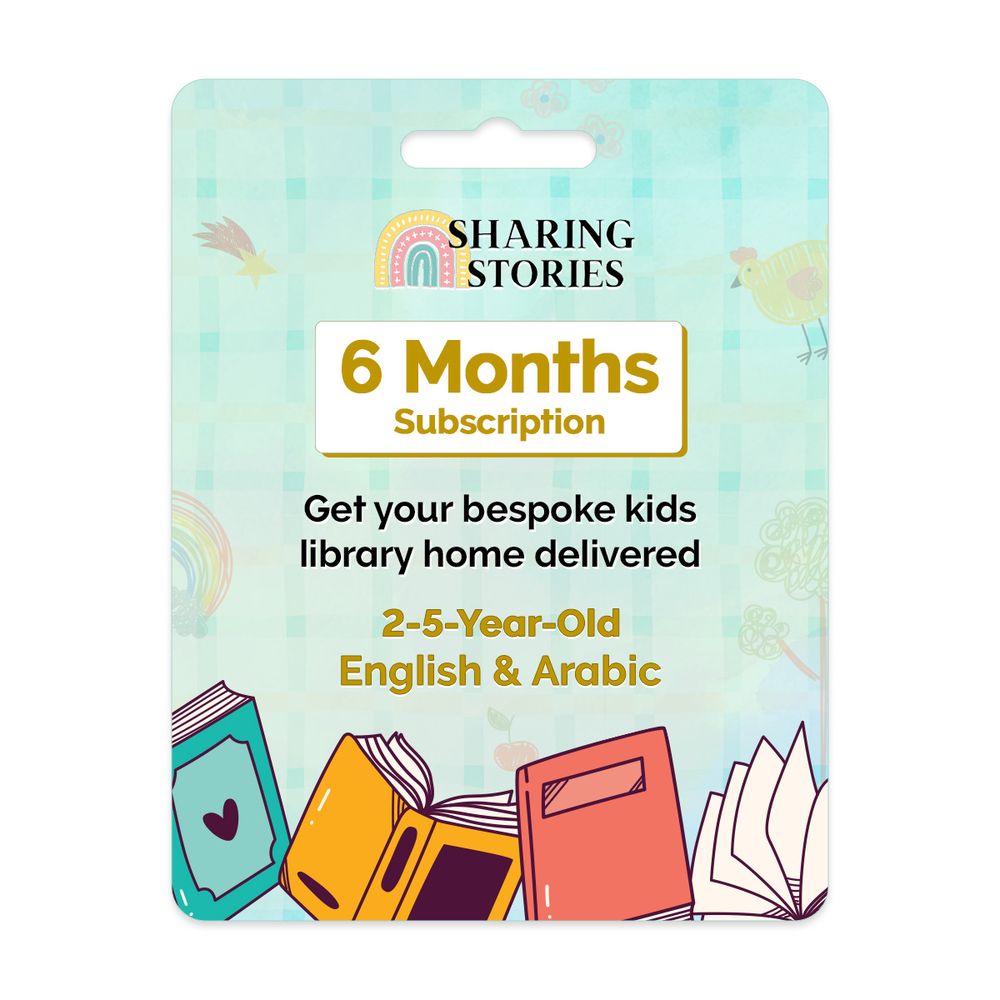 Sharing Stories - 6 Months Kids Books Subscription - Arabic & English (2 to 5 Years)