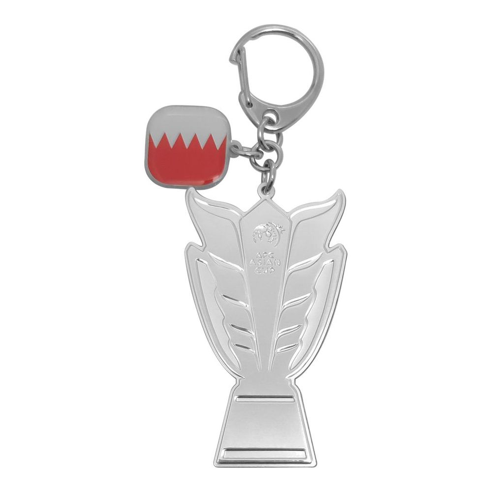 AFC Asian Cup 2023 2D Trophy Keychain with Country Flag - Bahrain