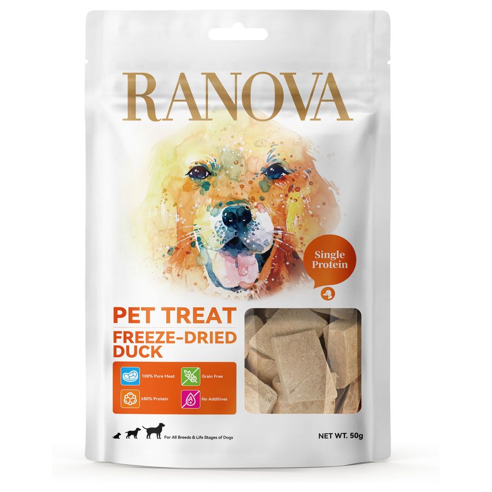 Ranova Freeze Dried Duck for Dogs - 50g