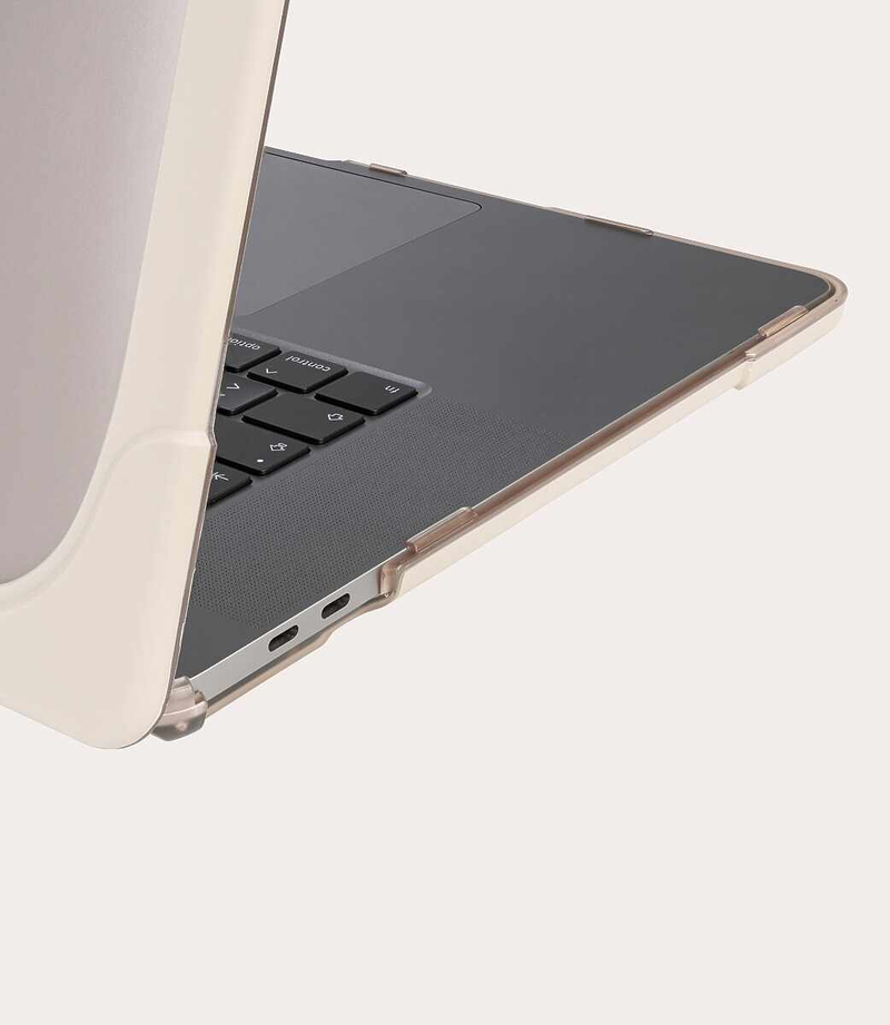 Tucano Scocca Hard Shell Case Beige for MacBook Pro 16-Inch