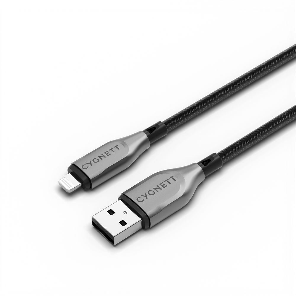 Cygnett Armoured Lightning To USB-A Cable 1m - Black