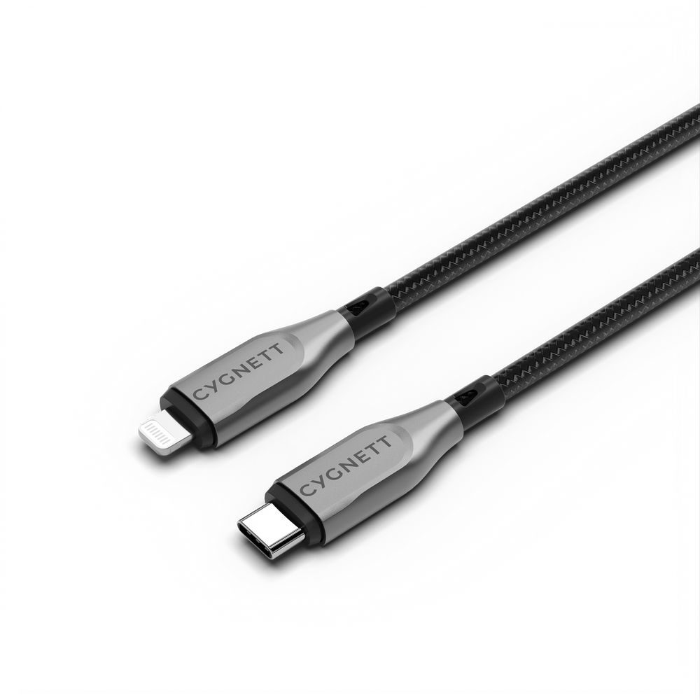 Cygnett Armoured Lightning To USB-C Cable 50cm - Black