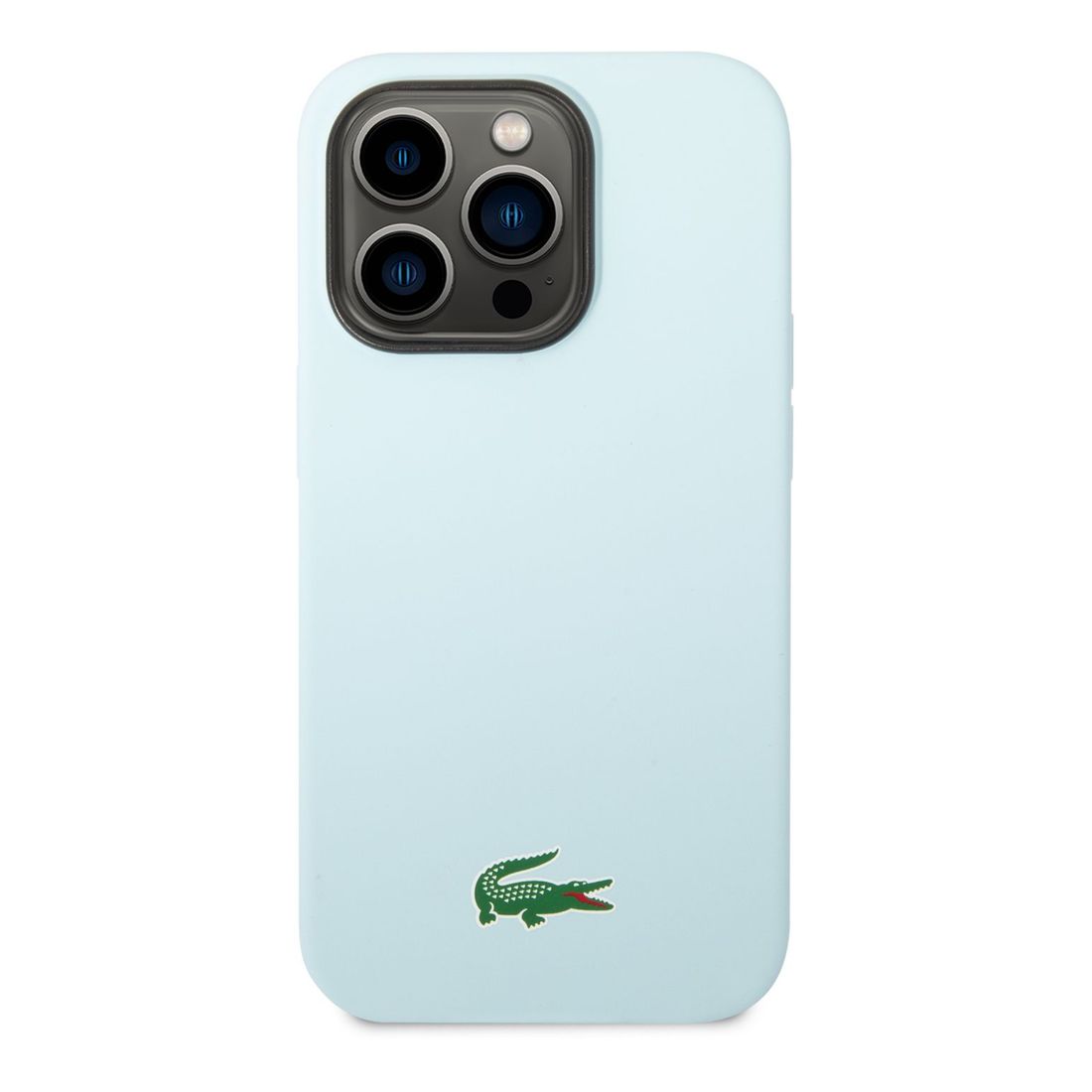 Lacoste Hard Case MagSafe Silicone Croc Logo for iPhone 15 Pro - Blue