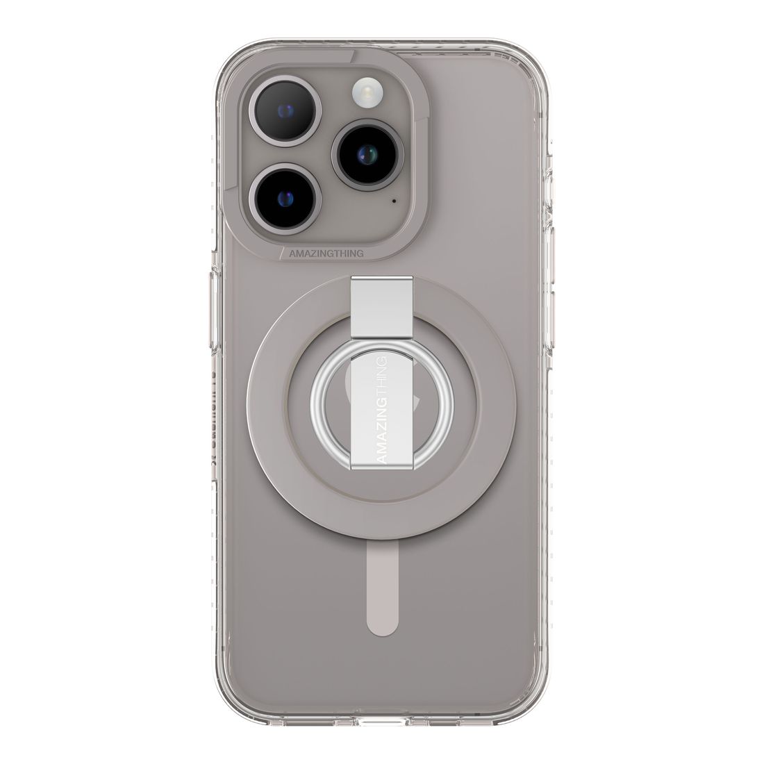 AmazingThing Titan Pro Mag Grip Drop Proof Case for iPhone 15 Pro Max - Titan Grey