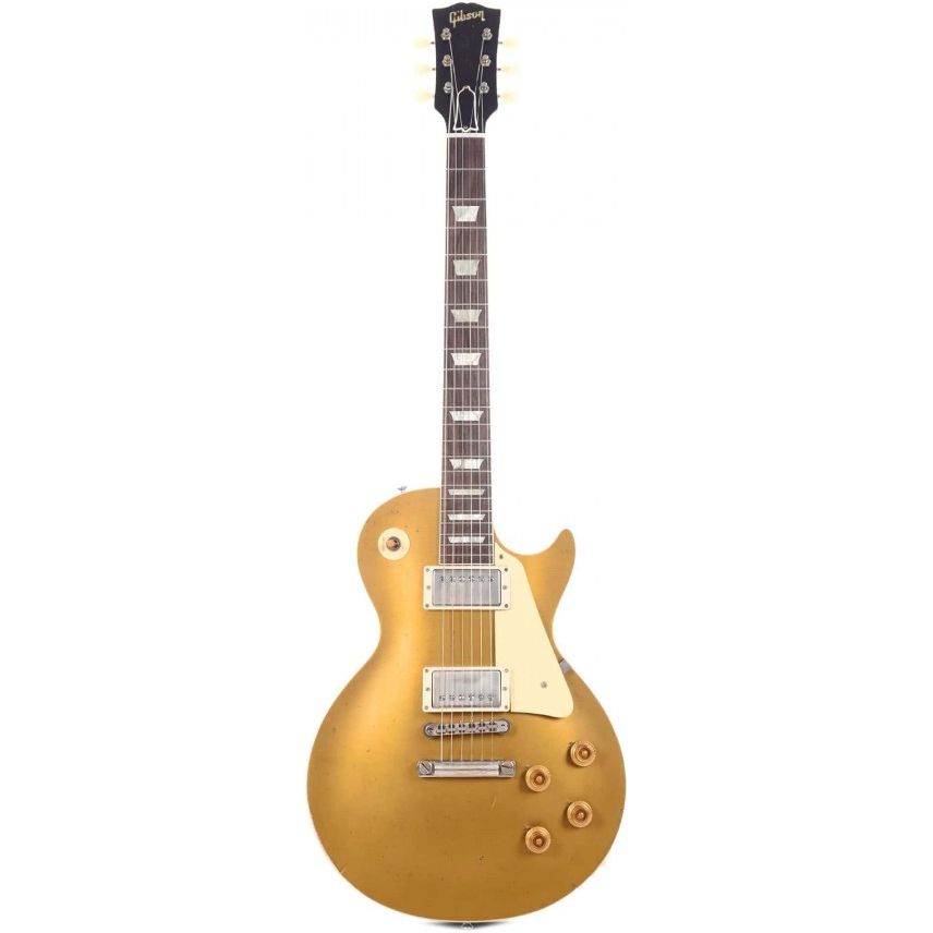 Gibson Custom LPR57LADBDGNH1 1957 Les Paul Goldtop Darkback Reissue Electric Guitar - Murphy Lab Light Aged Double Gold