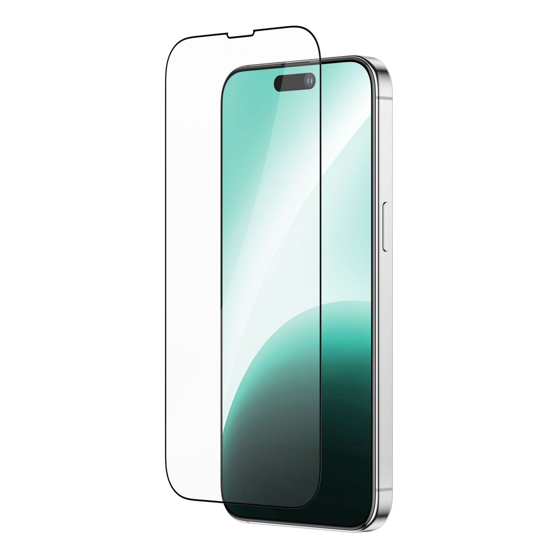 AmazingThing 3D Fully Covered Radix Matte Glass Screen Protector for iPhone 15 Pro