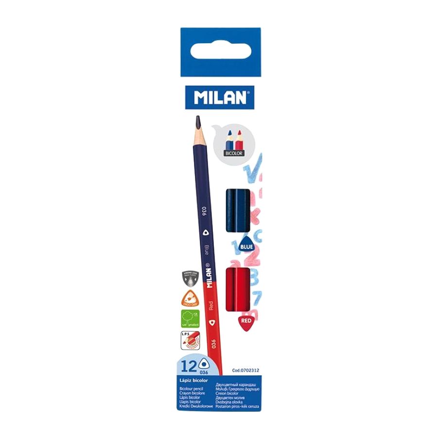 Milan Bi-Color Pencil (Set of 12)