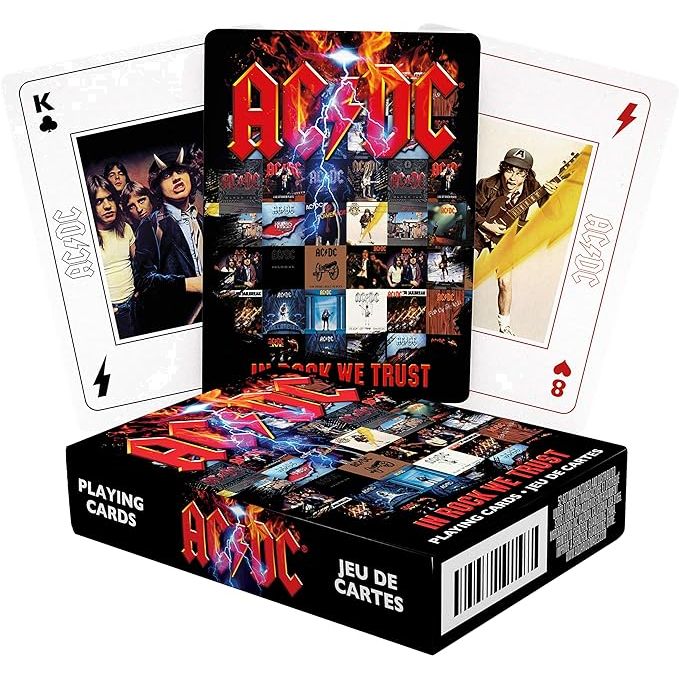 Aquarius AC/DC In Rock We Trust Playing Cards